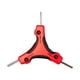 thumbnail image 1 of Llave de Estrella Hexagonal Plegable, Destornillador Portátil de Acero -V, Kit de Llave Hexagonal Plegable Métrica Roja, 1 of 5