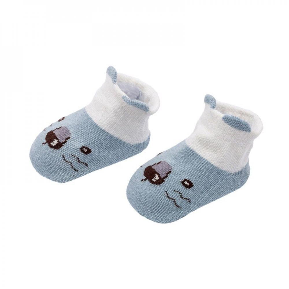 Details about   Kids Infant Toddler Baby Boys Girls Cartoon Animals Anti-Slip Knitted Warm Socks