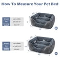 thumbnail image 3 of Cama para perros INVENHO, rectangular, lavable, ortopédica, tamaño XXL, 3 of 7