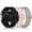 Black/light pink/light white, variant on 2 Pack/3 Pack Stretchy Nylon Solo Loop Bands Compatible with Apple Watch 38mm 40mm 41mm 42mm 44mm 45mm, Adjustable Braided Sport Elastic Straps Women Men Wristbands for iWatch Series 7/6/5/4/3/2/1 SE
