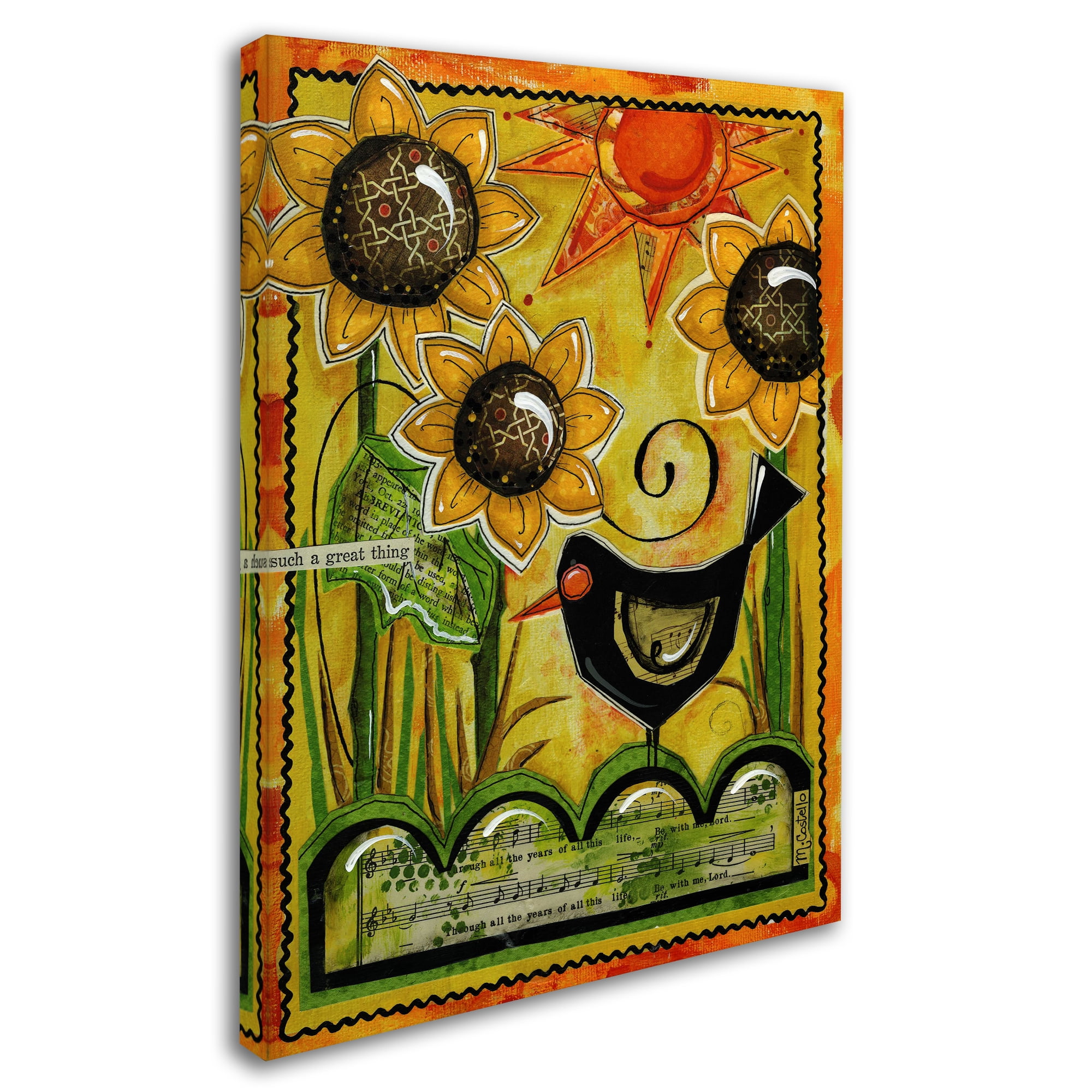 Trademark Fine Art 'Sunshine And Sunflowers' Canvas Art by Maureen Lisa Costello