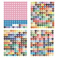 thumbnail image 1 of Juego de etiquetas adhesivas con forma de corazón, pegatinas de números de colores, pegatinas para cajas de almacenamiento con diseño de diamante B, 1 of 5
