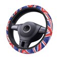 thumbnail image 3 of DouZhe United Kingdom Flag Patriotic Prints Steering Wheel Cover, Universal 15 inch Anti-Slip Odorless Elastic Car Steering Wheels Cover for Women Men, 3 of 7