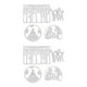 thumbnail image 4 of Matsuzay 4 Pieces Christmas Dies Snowflake Pattern Rust-proof Steel Card Mold Making High-carbon Paper Stenciling for Embossing Type1 NO1, 4 of 6
