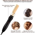 thumbnail image 4 of Plancha alisadora de pelo con peine caliente, plancha y rizador de cerámica 2 en 1 para cabello y barba, calentamiento rápido en 30 segundos, herramienta de peinado anti-quemaduras (Set 01), 4 of 5
