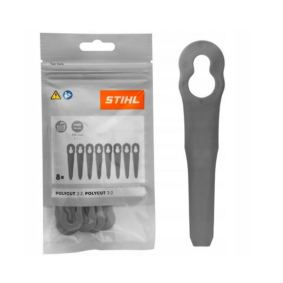 Cuchillas de plástico Stihl PolyCut 2-2 y 3-2, juego de 8