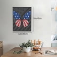 thumbnail image 2 of Gaeub Butterfly With USA Flag Print Canvas Wall Art for Bathrooms Bedroom,Wall Decor,Framed Artwork for Wall,Modern Wall Decorations Prints Picture,Home Decor Wall Pictures 30" x 40", 2 of 8