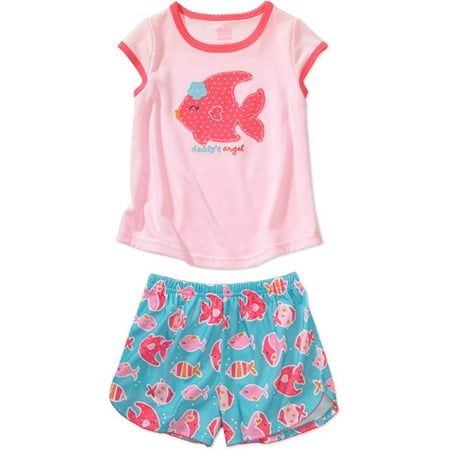 Child of Mine by Carter's - Baby Girls' 2-Piece Short-Sleeve Pajama Set