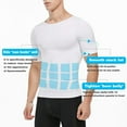 thumbnail image 3 of Vaslanda Mens Compression Undershirts Ultra Slimming Body Shaper Belly Control Vest Workout Active Gynecomastia Tank Tops, 3 of 6