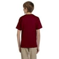 thumbnail image 2 of The Fruit of the Loom Youth HD Cotton T-Shirt - MAROON - XS, 2 of 2