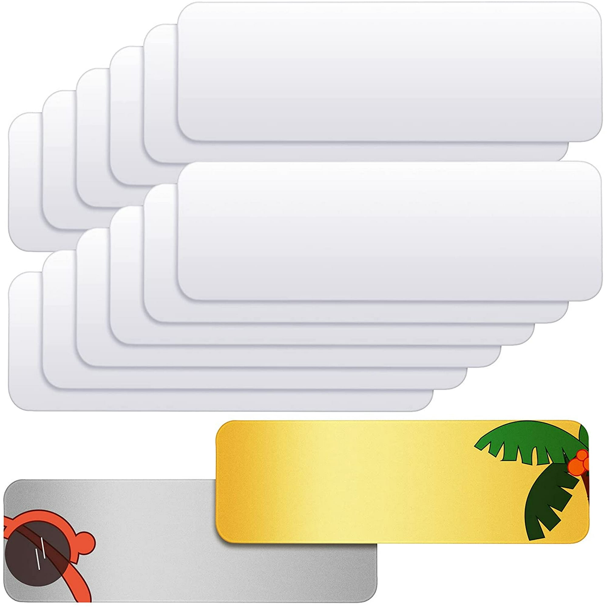 Ul Li Package Contents The Package Comes With 12 Pieces Sublimation Name Plates And 12 Pieces Adhesive Backings For Easy Pasting Which Allows You To Make Personalized Name Plates To Show Your Taste Li Li Sturdy And
