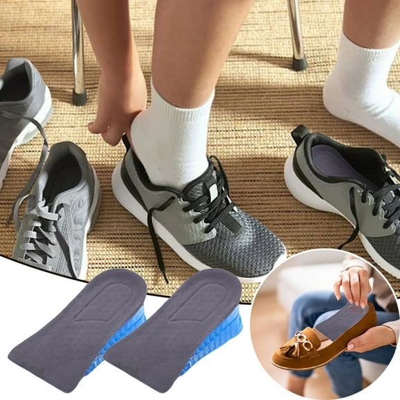 Height Increase Insoles Layer Silicone Gel Heel Lift Cushion Inserts For Men And Women Leg Length