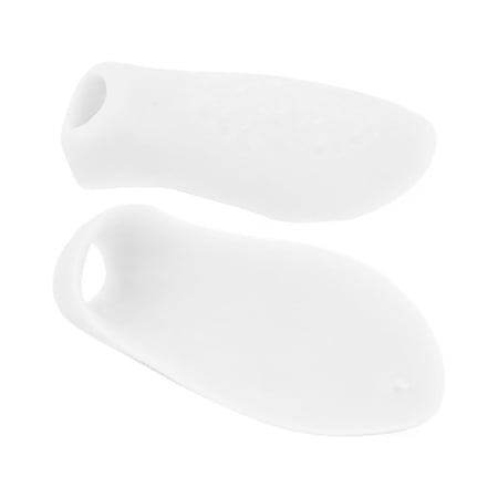 Gecheer 1 Pair Little Toe Straightener Separator y Toe Protectors Bunion Corrector Pad Pain for Men and Women