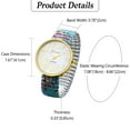 thumbnail image 2 of Avaner Women's Easy Reader Watch: Bohemian Printed Super Large Clear Number Stretch Wrist Watch Elastic Strap Watches for Women Ladies Wristwatch, 2 of 6