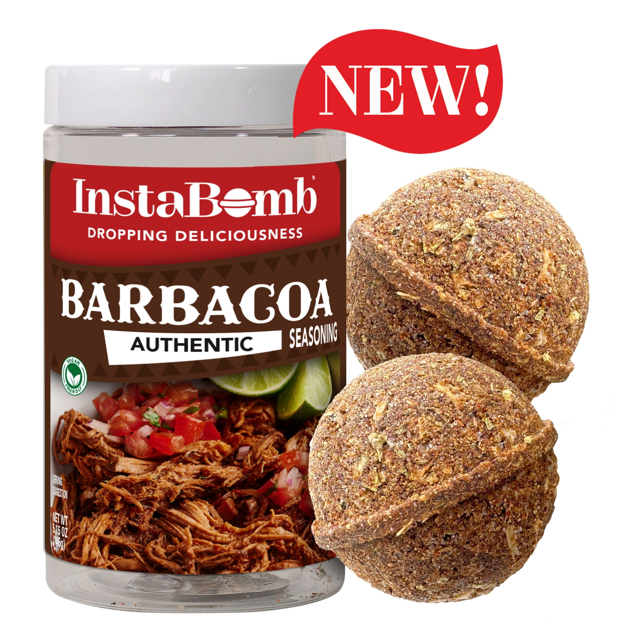 Barbacoa Bombs - 1 Jar - Just Add Water, Meat, & 1 Barbacoa Bomb - Seasoning Bomb - Instant Pot - Slow Cooker