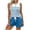 Light Blue, variant on Zynoxe Two Piece Sets for Women Casual Striped Tank Tops and Drawstring Shorts Lounge Sets with Pockets Trendy Loose Summer Beach Vacation Outfits Blue S