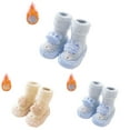 thumbnail image 5 of iOPQO Toddler Socks, Fluffy Socks, Baby Girl Socks, Toddler Non Slip Socks, Thick Fuzzy Socks, Blue L, 5 of 9
