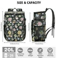 thumbnail image 3 of Blossom Pattern Cooler Backpack - 20L Insulated Leakproof Bag for Camping, Hiking, and Beach Outings, 3 of 5