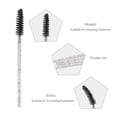 thumbnail image 2 of 100pcs Disposable Mascara Brushes with Container, Mascara Wands Makeup Brushes Applicators Kits for Eyelash Extensions and Eyebrow Brush (Crystal Black), 2 of 5
