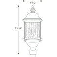 thumbnail image 2 of Progress Lighting - Three Light Post Lantern - Outdoor - Ashmore - Outdoor Light, 2 of 2