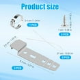 thumbnail image 2 of 2pcs Dishwasher Mounting Bracket, 5001DD4001A Dishwasher Mounting Clips Under Counter Mounting Brackets Compatible with LG, 2 of 7