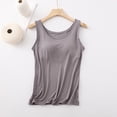 thumbnail image 2 of Womens Tank Tops Turtleneck Slim Blouse Shirt Sleeveless Solid Gray Tank Tops for Women, 2 of 9