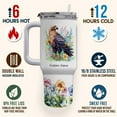 thumbnail image 4 of Custom Name Golden Eagle Bird Tumbler 40oz With Handle and Straw - Personalized Stainless Steel Coffee Mug With Lid - Animal Lover Gift For Women Girls Birthday Christmas, 4 of 6