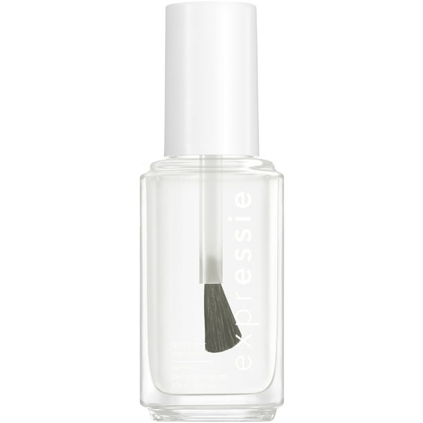essie expressie quickdry nail polish, clear nail polish, always