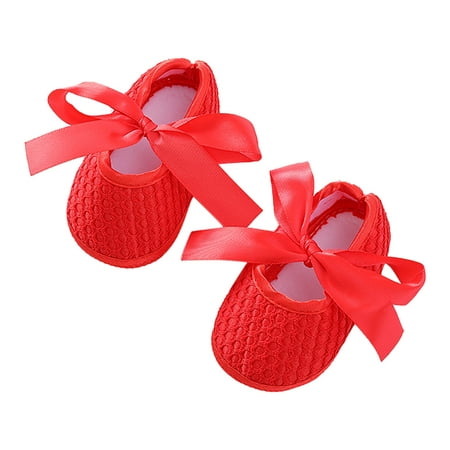 

WZHKSN Baby Boys Girls Toddler Red Soft Sole Casual Shoes 13