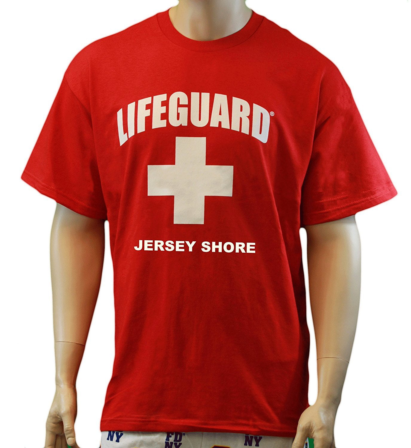 snyde kommentator Springboard Lifeguard T-Shirt Jersey Shore Official Licensed Life Guard Tee Red Large -  Walmart.com