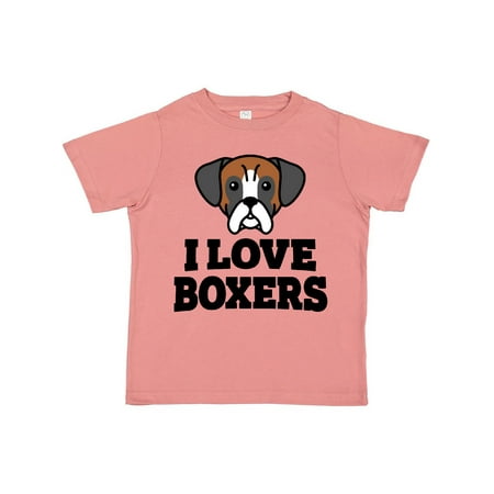 

Inktastic I Love Boxers Gift Toddler Boy or Toddler Girl T-Shirt