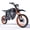 Blaze Black-Orange, variant on QNUT 3000W Peak Electric Dirt Bike | 48V23Ah | 53-Mile Range | 38mph Max | 14"/12" Off-Road Tire | Dual Hydraulic Brakes | Full Suspension | 13+ Age, Mountain Off-Road EBike - Samurai Black