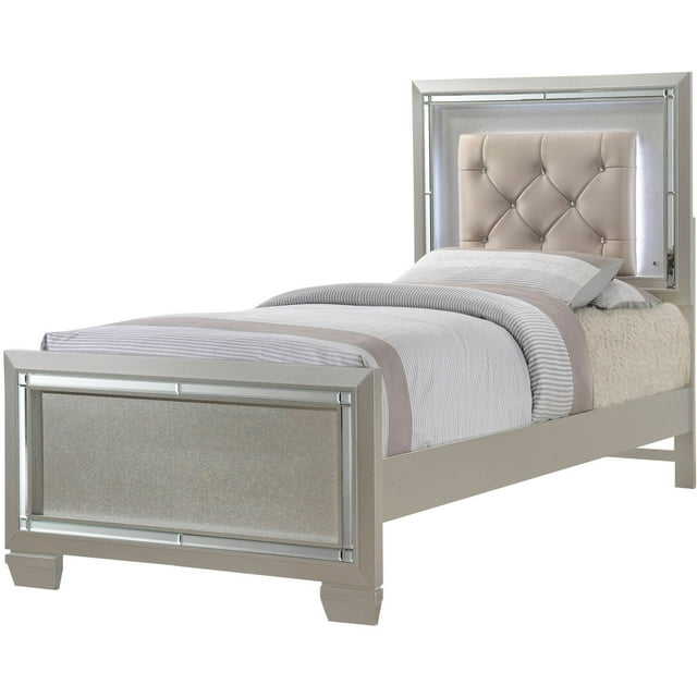 Cambridge Elegance TwinSize Bed Frame with LED Headboard