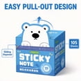 thumbnail image 4 of Glitter Sticky Notes, Waterproof Quick Dry Transparent Self-Adhesive Notes, Pull-Out Smooth Writing, No Residue Resealable Glitter Notes for Books, Planners, and Documents, 4 of 4