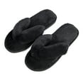 thumbnail image 3 of Women's Soft Sandals House Shoes Cotton Plush Flops Flat Fur Slippers For Walking Around The Backyard House, 3 of 8