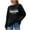 #259-Black, variant on YUNAFFT Comfortable Loose Fit Stretchy Knit Sweater for Women Long Sleeve Round Neck Top Casual Oversized Fall Winter Pullover
