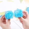 thumbnail image 4 of Cubo Azul Cubo Hielo Creativa Descompresión Juguete Goma Suave Pellizco Elástico Estiramiento Cubo para Apretar (individual) Individual, 4 of 9