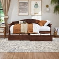 thumbnail image 4 of AFI Acadia Wood Twin Size Daybed Frame with 2 Storage Drawers Walnut, 4 of 16