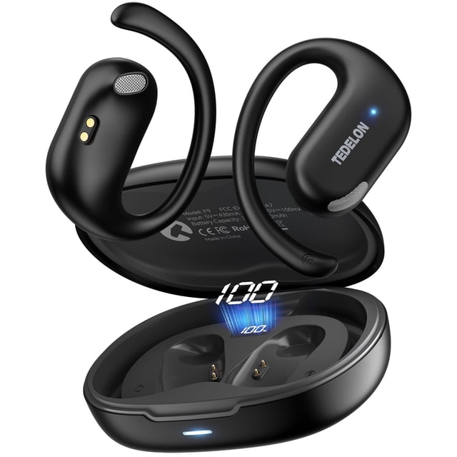 Auriculares TEDELON F9 Bluetooth 5.4, 50 h, IPX6, inalámbricos