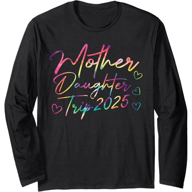 T-Shirt à Manches Longues Mère Fille Voyage 2025 - comme sur l'Image - 2TG