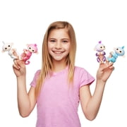 Fingerlings Glitter Monkey- Rose (Pink Glitter) - Interactive Baby Pet - By WowWee