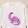 thumbnail image 7 of Gibobby Toddler Infant Baby Girl Clothes 12 24 Months 2T 3T 4T Long Sleeve Letter Romper Hooded Pants Outfits Set(18-24 Months,Purple), 7 of 7
