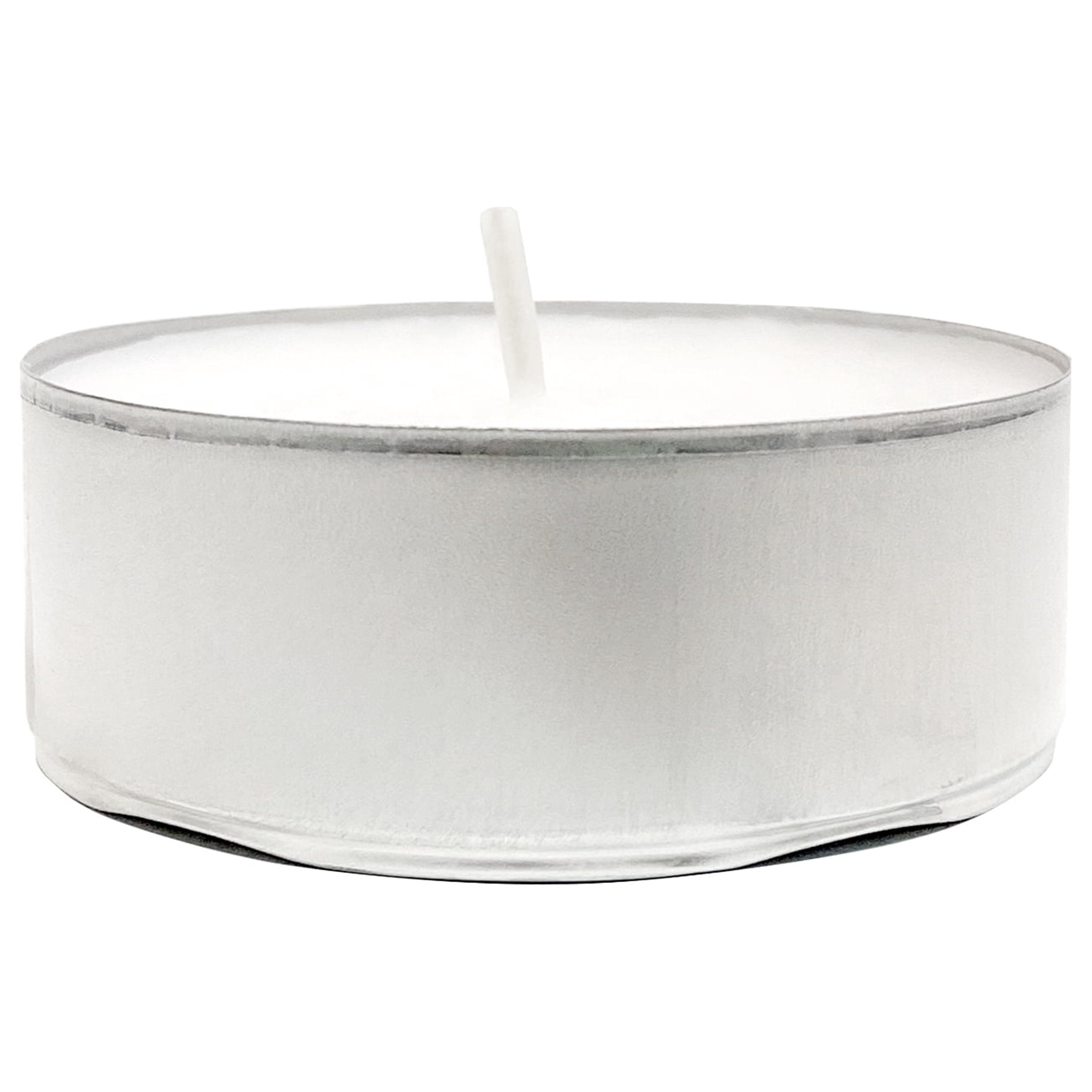 Mainstays, Oversized White Unscented, Indoor/Outdoor Tealight Candles, 6 Count