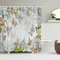thumbnail image 5 of European Retro Flowers Leaves Shower Curtains Printrd Bathroom Curtains Waterproof Fabric, 5 of 7