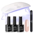 thumbnail image 1 of Kit de esmalte de uñas en gel Beetles Nude con luz LED UV para mujer, 1 of 7
