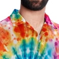thumbnail image 5 of tie dye129 Men's Short Sleeve Shirts, Casual, Printed, Button Down, Beach Shirt - Spread Collar Tops for Summer Beach Fun, 5 of 6