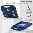 thumbnail image 6 of Kids Cover Case for Onn 12.1 Inch Pro Tablet 2024 (100146663), EVA Dropproof Handle Kids Friendly Rugged Lightweight Child Case for Onn 12.1 Inch Pro Tablet 2024, Navyblue, 6 of 8