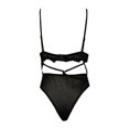 thumbnail image 4 of Gibobby Lencería sexy para mujer Ropa Lencería para Mujer Encaje Interior Halter Chemise V Cuello Camisón Sexy Ropa de Dormir Camisón Malla(Negro, 3XG), 4 of 5