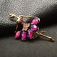 thumbnail image 3 of Pin de Broche Zulema Imitación Dorado Ballet con Piedras Preciosas, 3 of 7
