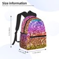 thumbnail image 2 of Fotbe Glitter Rainbow Mochila Ligera Casual para Laptop para Hombres y Mujeres, Mochila Impermeable de Uso Diario, Mochila para Universidad, 2 of 6
